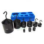 Hooked Weight Set of 9, Black Enamel